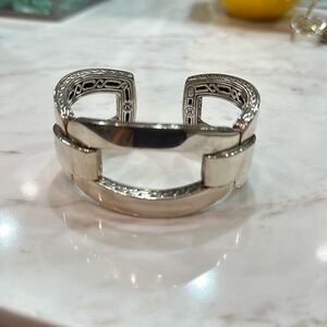 John Hardy. Stirling silver link cuff bracelet